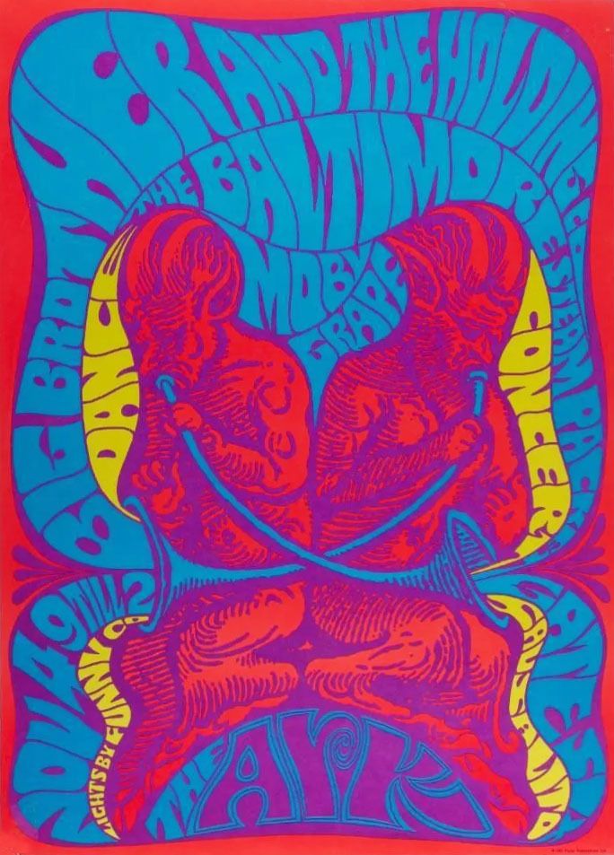 Moby Grape & Big Brother The Ark 1967 Concert Poster