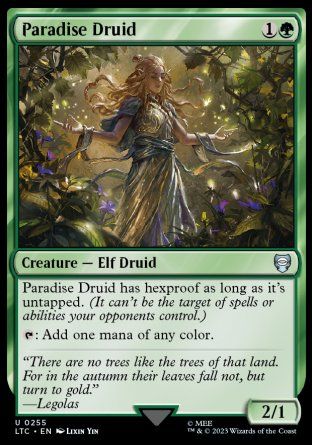 Paradise Druid (The Lord of the Rings Commander Decks) Trading Card