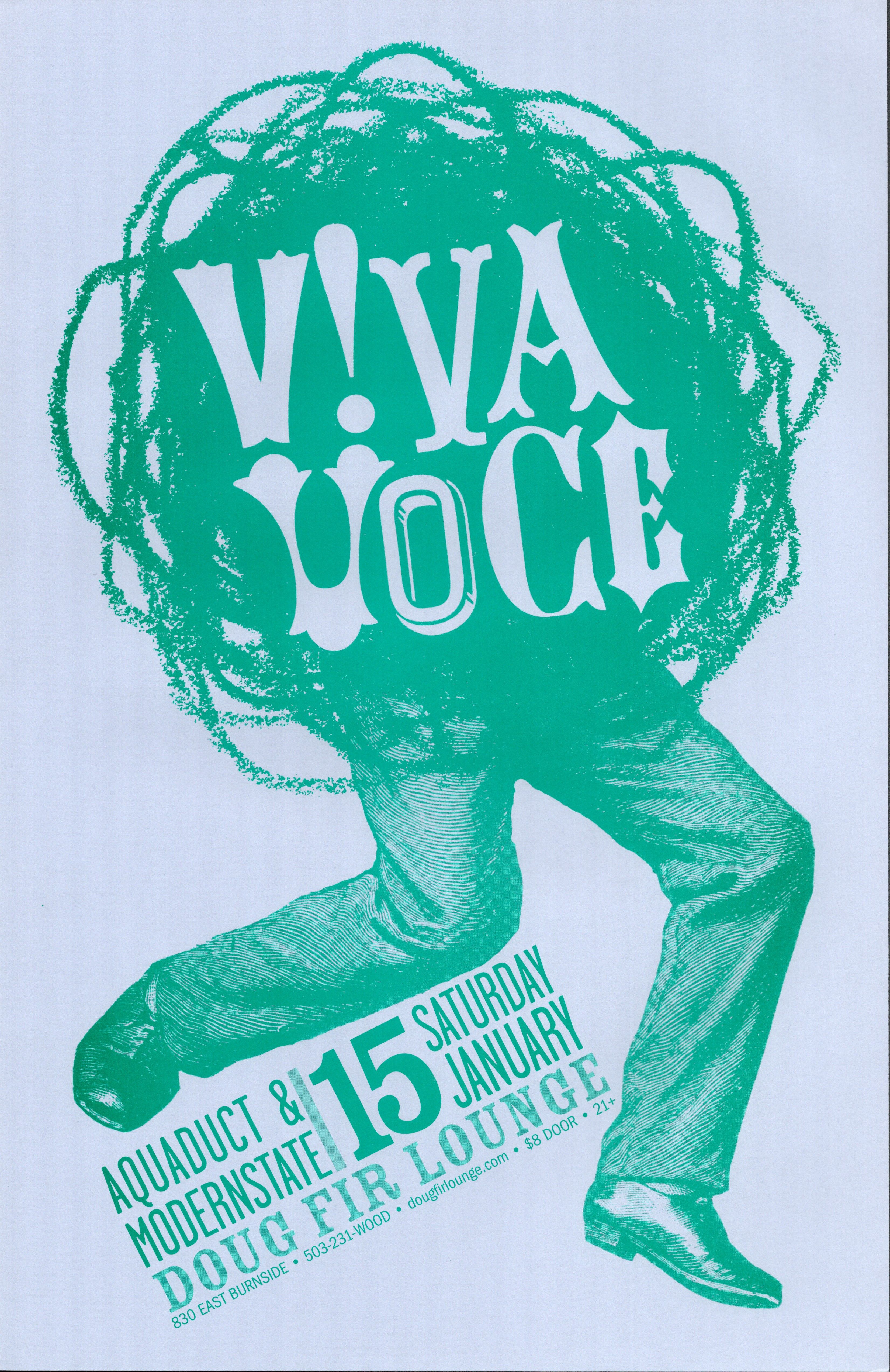 MXP-206.6 Viva Voce Doug Fir 2005 Concert Poster