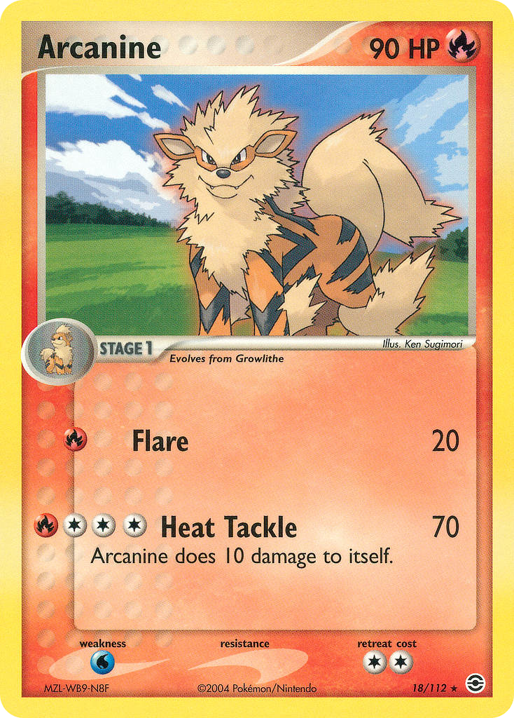 Arcanine (18/112) - FireRed & LeafGreen Pokémon Card