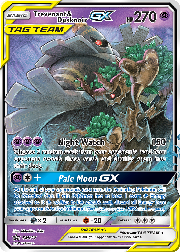 Trevenant & Dusknoir GX (SM217) - SM Black Star Promos Pokémon Card