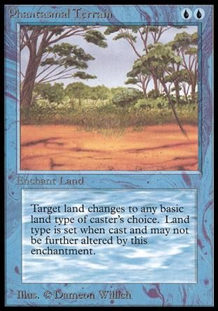 Phantasmal Terrain (Beta) Trading Card