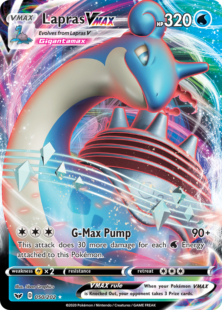 Lapras VMAX (50/202) - Sword & Shield Pokémon Card