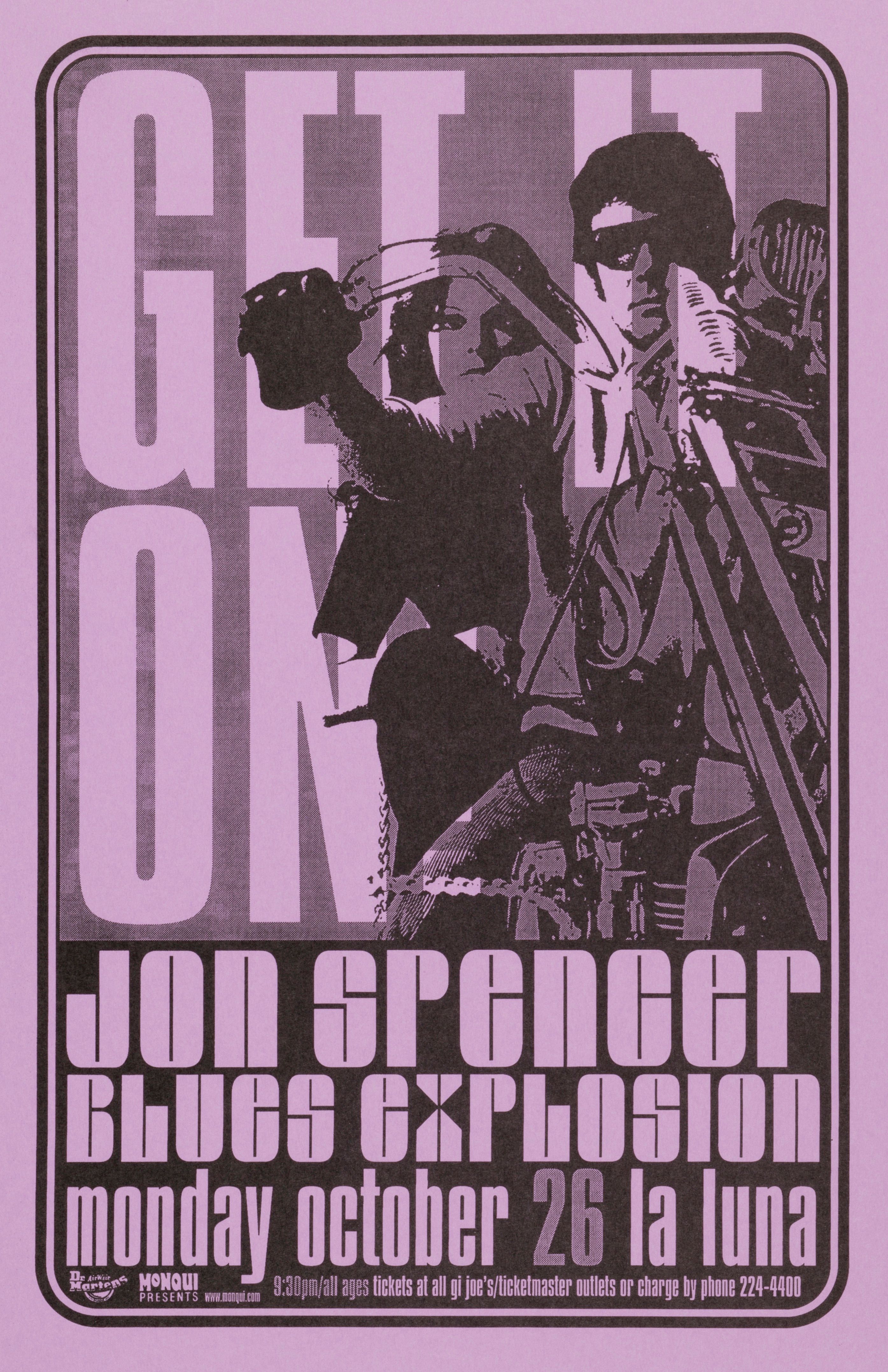 MXP-59.7 Jon Spencer Blues Explosion La Luna 1998 Concert Poster