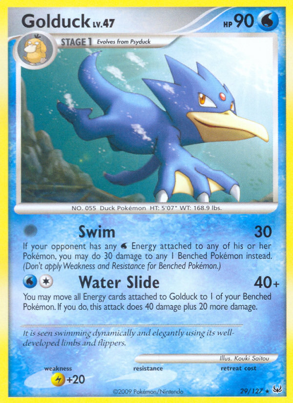 Golduck (29/127) - Platinum Pokémon Card