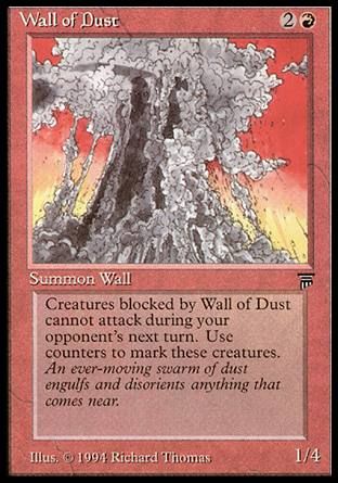 Wall of Dust (Legends) Trading Card