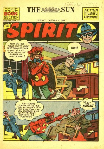 Spirit Section #1/9/1944 Comic