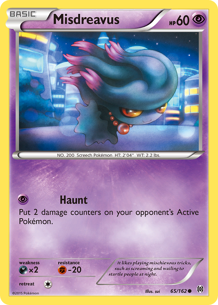 Misdreavus (65/162) - BREAKthrough Pokémon Card