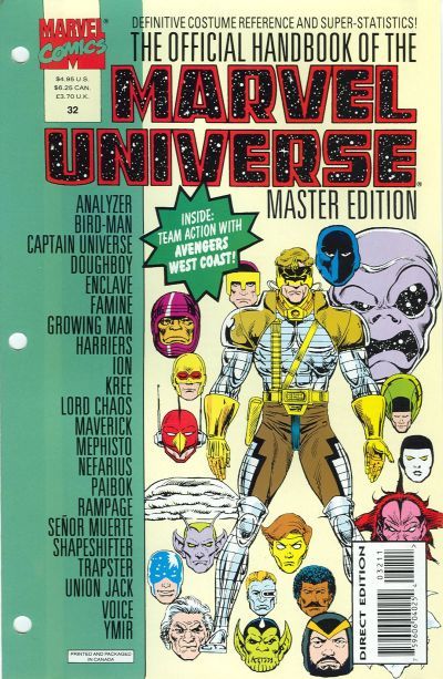 Official Handbook of the Marvel Universe Master Edition #32 Comic