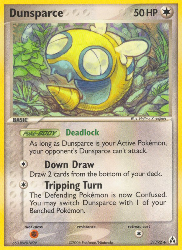 Dunsparce (31/92) - Legend Maker Pokémon Card