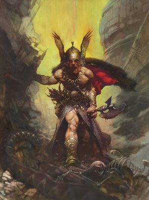 Frank Frazetta Dark Kingdom Painting Original Art 1976