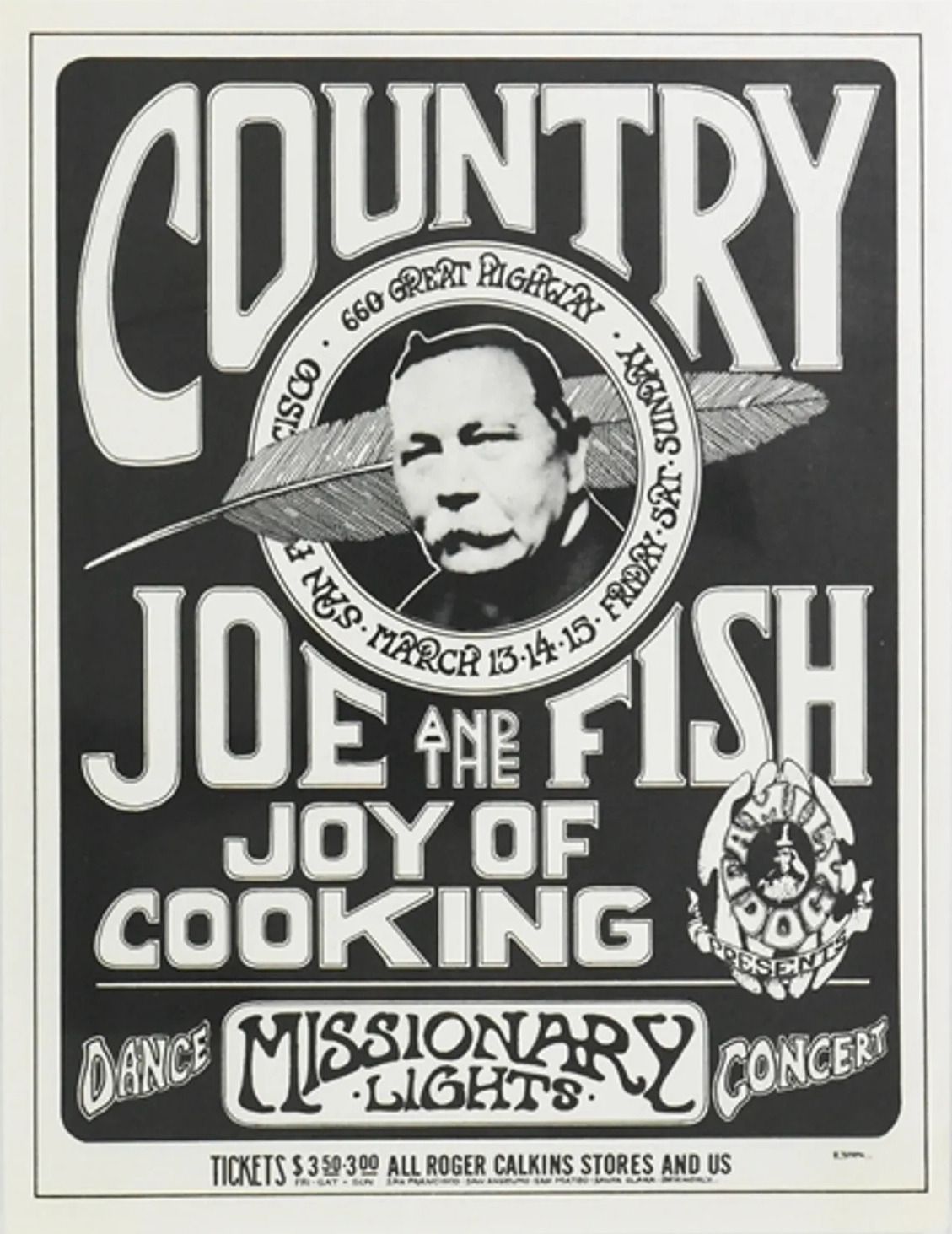 FD-700313-OHB-A Country Joe & the Fish Concert Poster