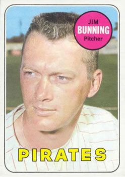 Jim Bunning 1969 Topps #175 Sports Card