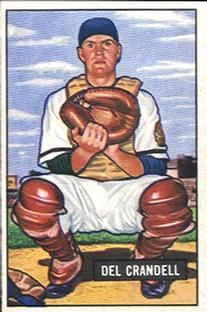 Del Crandall 1951 Bowman #20 Sports Card