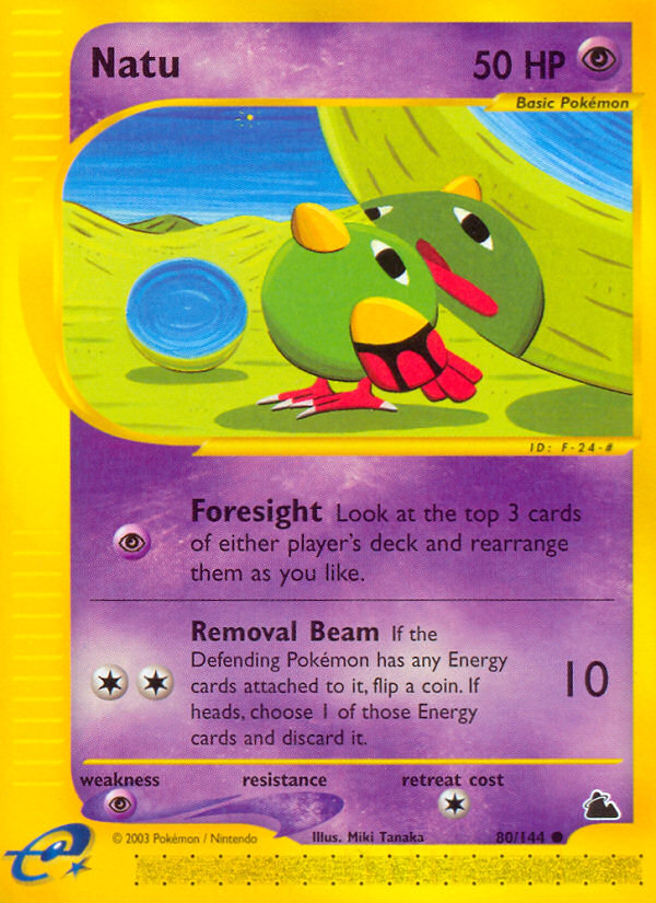 Natu (80/144) - Skyridge Pokémon Card