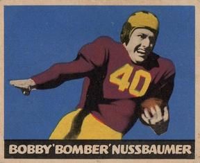 Bobby 'Bomber' Nussbaumer 1949 Leaf #65 Sports Card