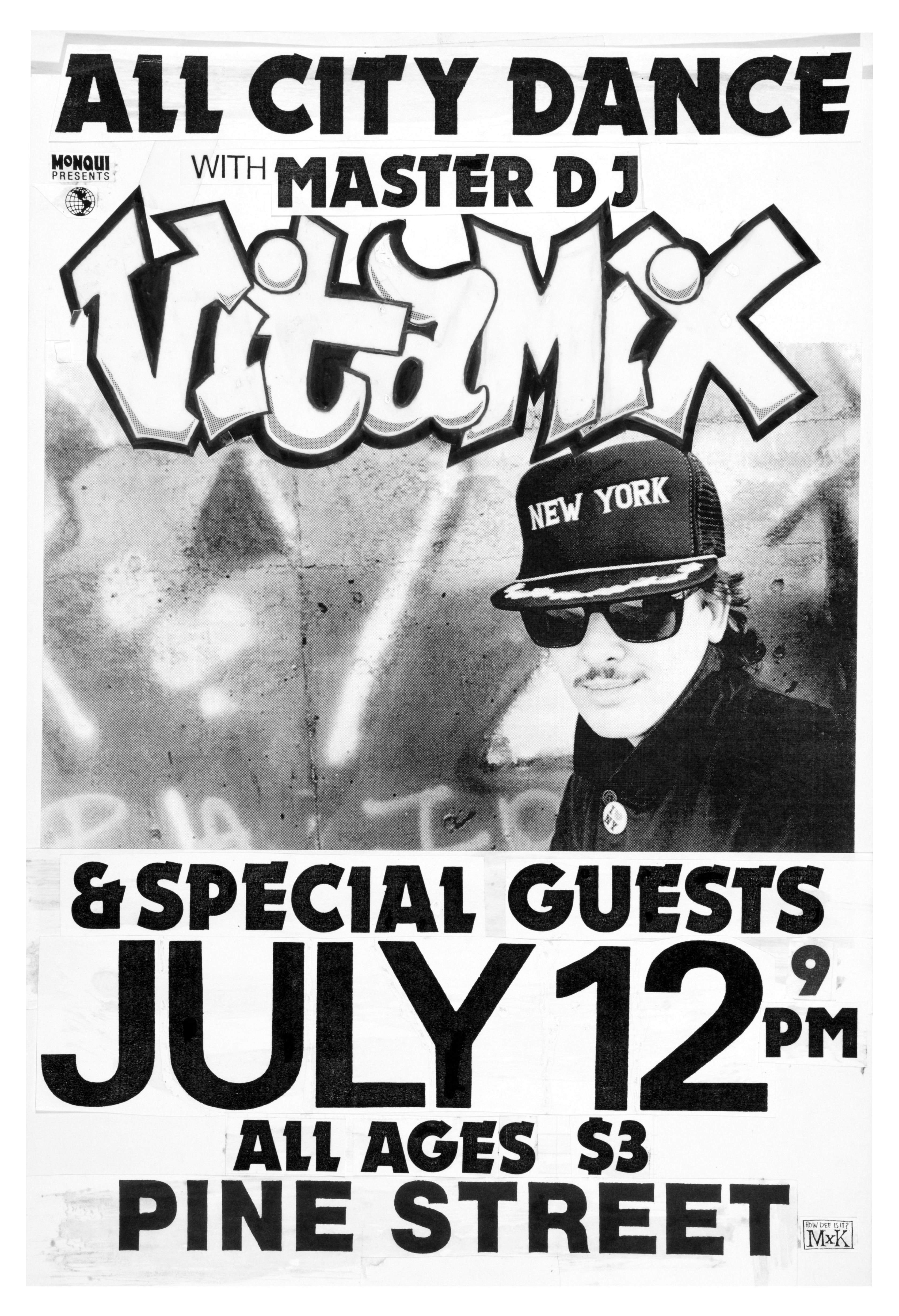 MXP-141.32 Vitamix 1986 Pine Street Theatre  Jul 12 Concert Poster
