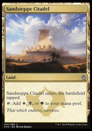 Sandsteppe Citadel (Khans of Tarkir) Trading Card