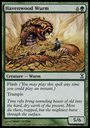 Havenwood Wurm (Time Spiral) Trading Card