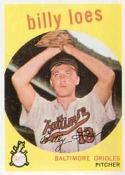Billy Loes 1959 Topps #336 Sports Card
