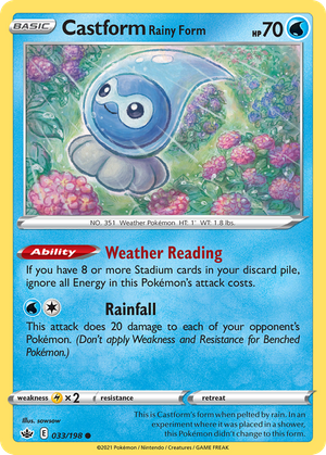 Castform Rainy Form (33/198) - Chilling Reign