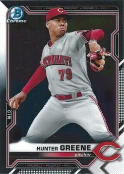 Hunter Greene 2021 Bowman Chrome - Prospects Baseball #BCP-175 Sports Card