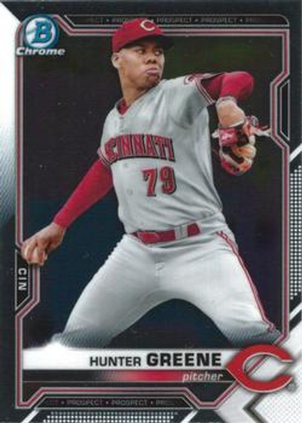 Hunter Greene 2021 Bowman Chrome - Prospects Baseball #BCP-175