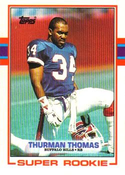 Thurman Thomas 1989 Topps #45 Sports Card