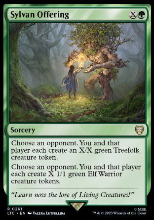 Sylvan Offering (The Lord of the Rings Commander Decks) Trading Card