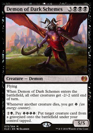 Demon of Dark Schemes (Kaladesh) Trading Card