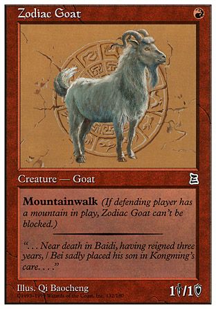 Zodiac Goat (Portal Three Kingdoms) Trading Card