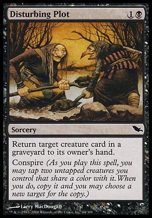 Disturbing Plot (Shadowmoor) Trading Card