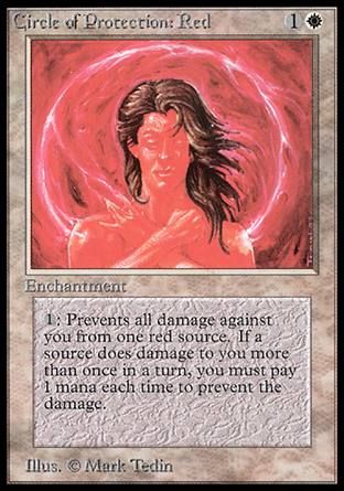 Circle of Protection: Red (Beta) Trading Card