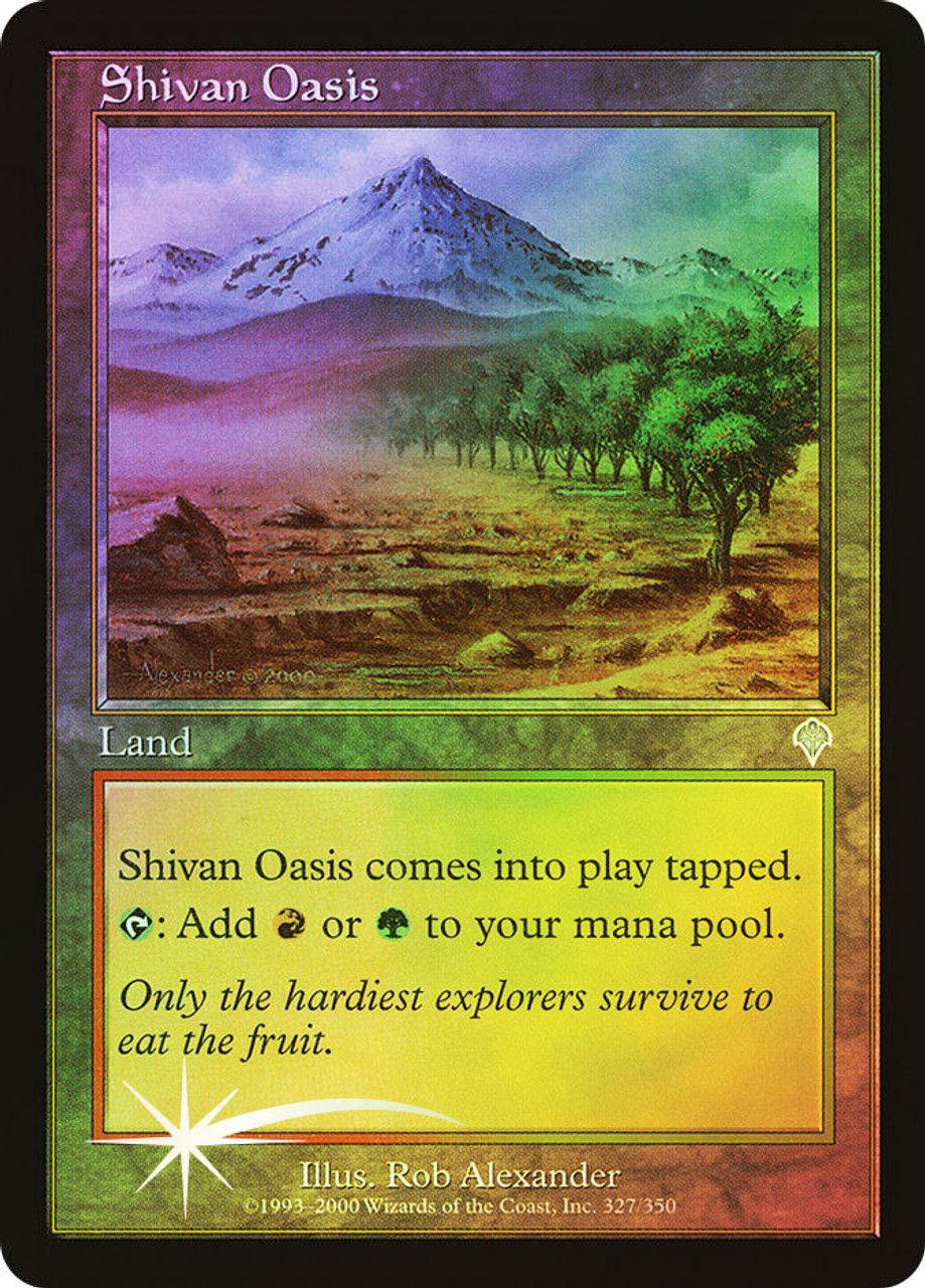 Shivan Oasis (Invasion - Foil) Trading Card