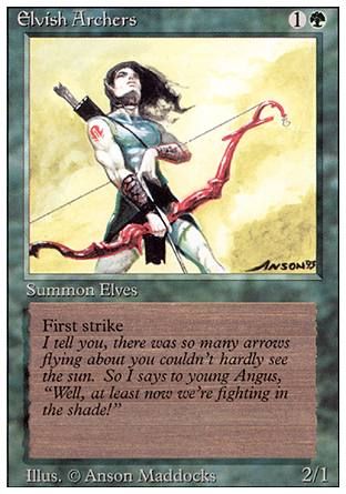 Elvish Archers (Revised Edition) Trading Card