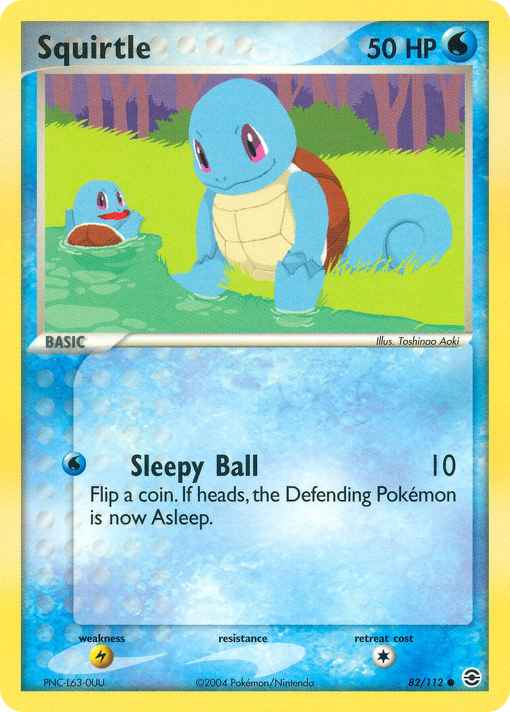 Squirtle (82/112) - FireRed & LeafGreen Pokémon Card