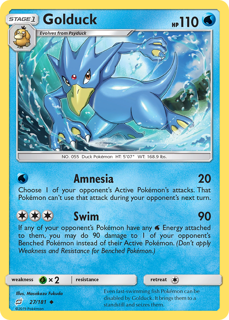 Golduck (27/181) - Team Up Pokémon Card