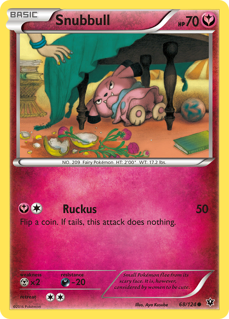 Snubbull (68/124) - Fates Collide Pokémon Card