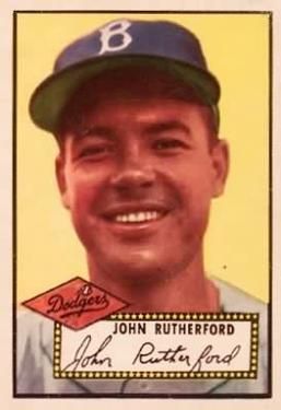 John Rutherford 1952 Topps #320 Sports Card
