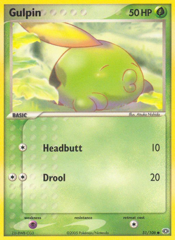 Gulpin (51/106) - Emerald Pokémon Card