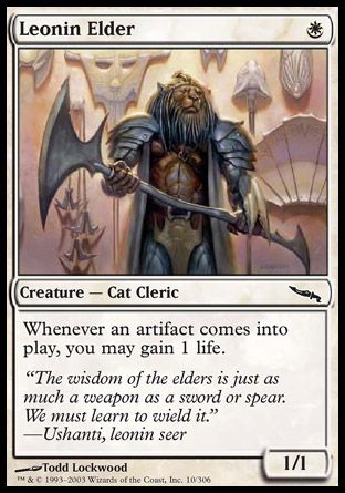 Leonin Elder (Mirrodin) Trading Card