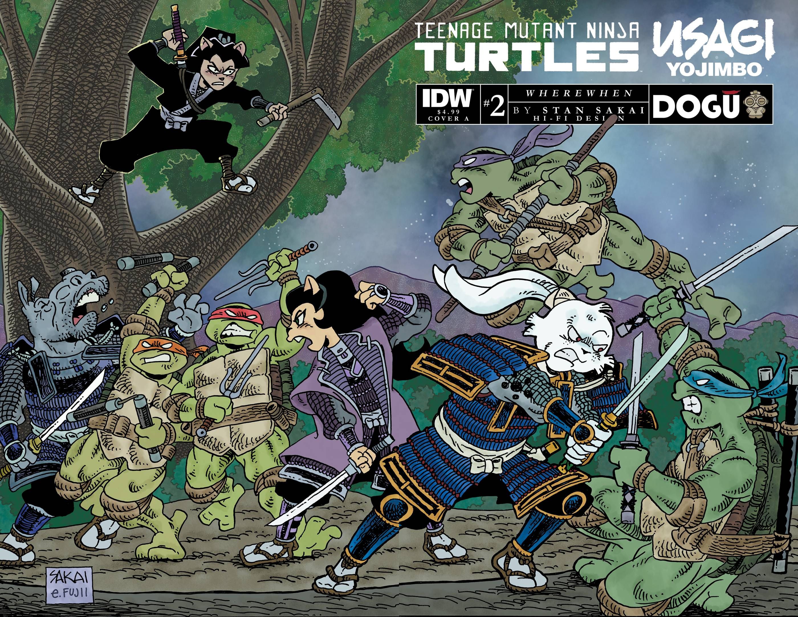 Teenage Mutant Ninja Turtles / Usagi Yojimbo: WhereWhen #2 Comic
