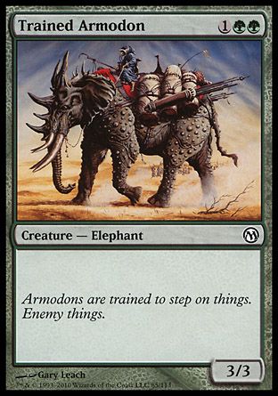 Trained Armodon (Duels of the Planeswalkers) Trading Card