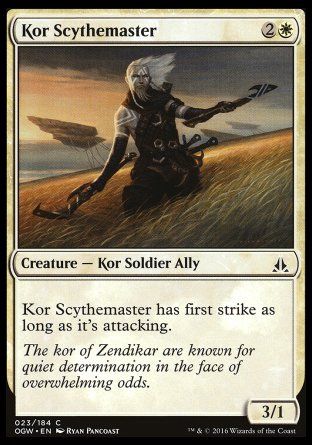 Kor Scythemaster (Oath of the Gatewatch) Trading Card