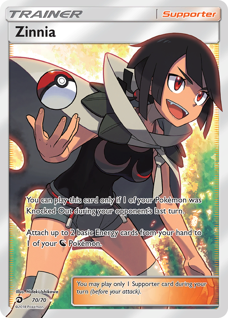 Zinnia (Trainer: Supporter) (70/70) - Dragon Majesty Pokémon Card