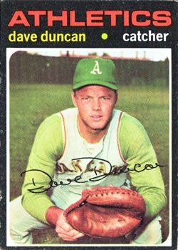  1968 Topps # 261 Dave Duncan Oakland Athletics