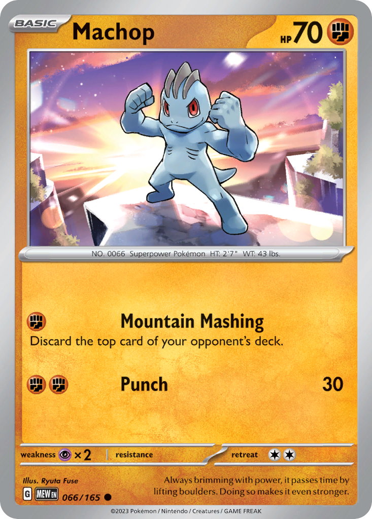 Machop (66/165) - 151 Pokémon Card