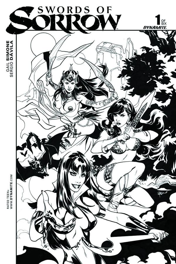 Swords of Sorrow #1 (40 Copy Lupacchino B&amp;w Cover)