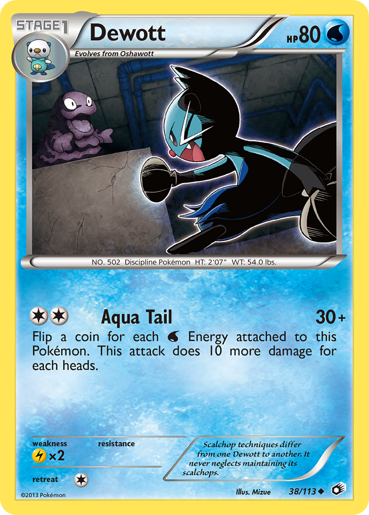 Dewott (38/113) - Legendary Treasures Pokémon Card