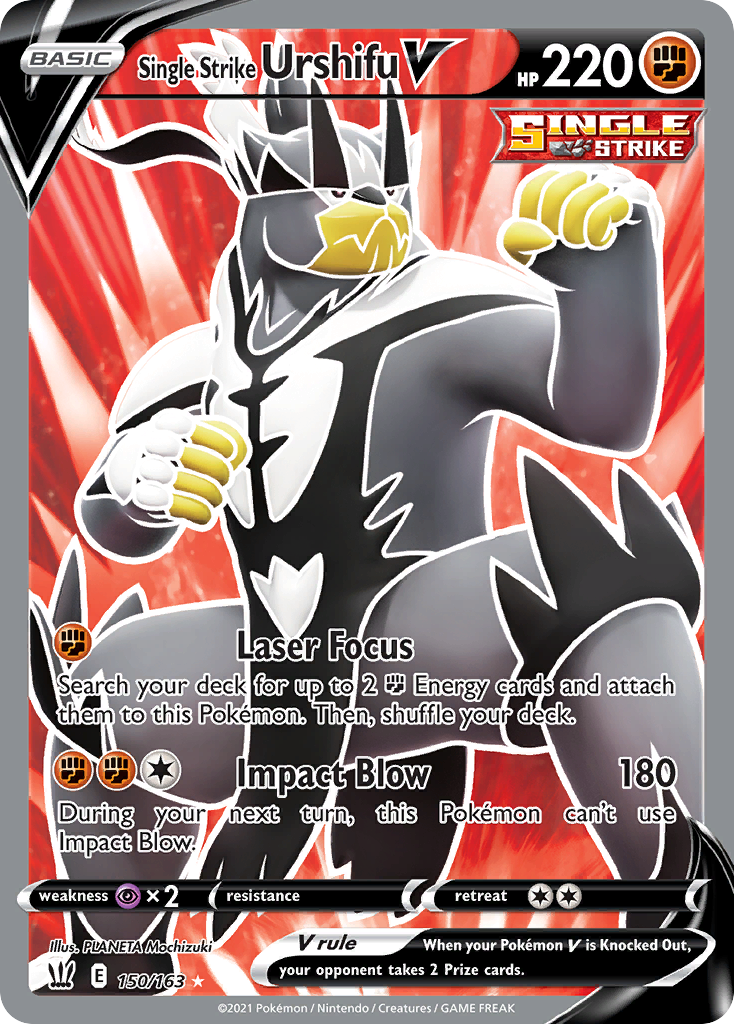 Single Strike Urshifu V (150/163) - Battle Styles Pokémon Card